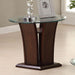 MANHATTAN IV Dark Cherry End Table, Brown Cherry - Casa Morelos / Coahuila Furniture (Oklahoma City, OK)