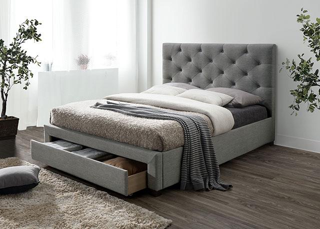 SYBELLA Cal.King, E.King, Queen, Full, & Twin Bed, Beige - Casa Morelos / Coahuila Furniture (Oklahoma City, OK)