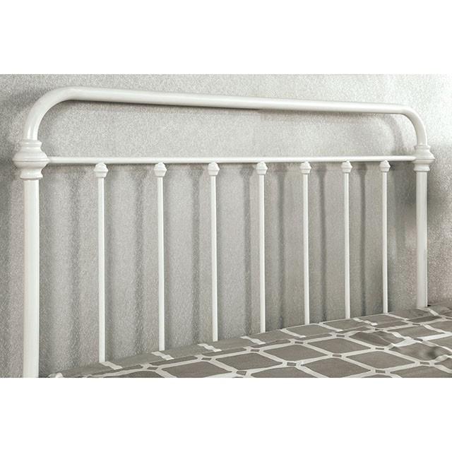 IRIA Vintage White Cal.King, E.King, & Full Bed - Casa Morelos / Coahuila Furniture (Oklahoma City, OK)