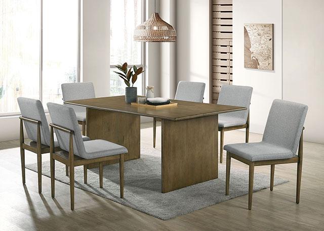 ST GALLEN Side Chair (2/CTN), Natural Tone/Light Gray - Casa Morelos / Coahuila Furniture (Oklahoma City, OK)