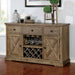 Julia Light Oak Server - Casa Morelos / Coahuila Furniture (Oklahoma City, OK)