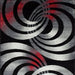 Serang Gray/Red 5' X 7' Area Rug - Casa Morelos / Coahuila Furniture (Oklahoma City, OK)