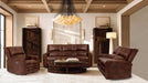 SOTERIOS Power Recliner, Medium Brown - Casa Morelos / Coahuila Furniture (Oklahoma City, OK)