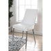 Izzy Silver/White Side Chair, White (2/CTN) - Casa Morelos / Coahuila Furniture (Oklahoma City, OK)