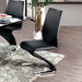 Midvale Black/Chrome Side Chair (2/CTN) - Casa Morelos / Coahuila Furniture (Oklahoma City, OK)