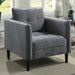 LYNDA Chair, Dark Gray - Casa Morelos / Coahuila Furniture (Oklahoma City, OK)