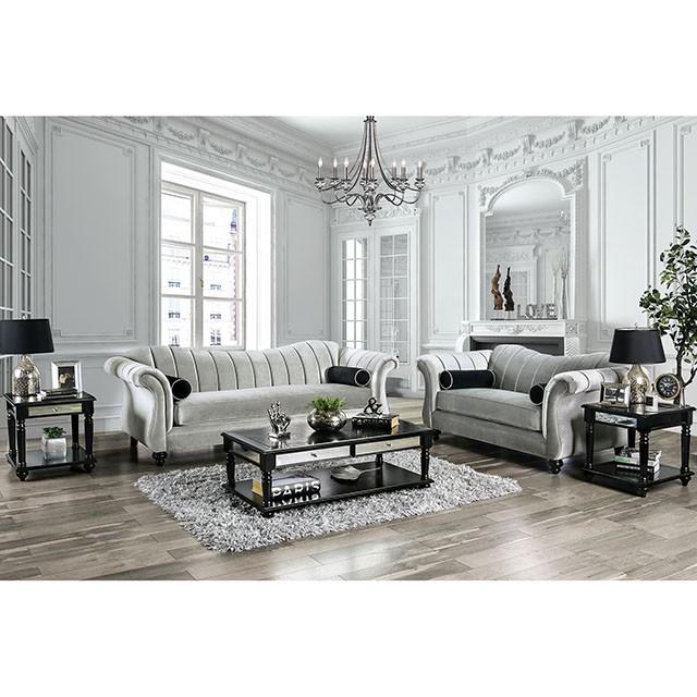 Marvin Pewter Love Seat - Casa Morelos / Coahuila Furniture (Oklahoma City, OK)