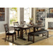 PAULINA Rustic Walnut/Espresso Bench - Casa Morelos / Coahuila Furniture (Oklahoma City, OK)