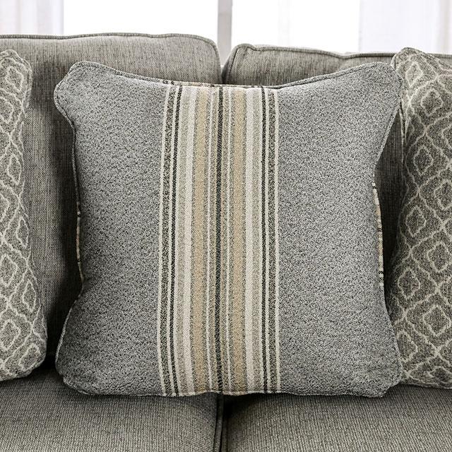 STEPHNEY Sofa, Gray/Gold - Casa Morelos / Coahuila Furniture (Oklahoma City, OK)