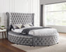SANSOM E.King & Queen Bed, Black, Blue, & Grey - Casa Morelos / Coahuila Furniture (Oklahoma City, OK)