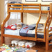 SOLPINE Gray & Oak Twin/Full Bunk Bed - Casa Morelos / Coahuila Furniture (Oklahoma City, OK)
