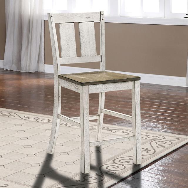 DAKOTA Counter Ht. Chair (2/CTN), A.White/Ash Brown - Casa Morelos / Coahuila Furniture (Oklahoma City, OK)