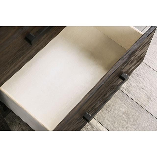 Rexburg Wire-Brushed Rustic Brown Night Stand - Casa Morelos / Coahuila Furniture (Oklahoma City, OK)