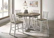 DAKOTA Counter Ht. Table, A. White/Ash Brown - Casa Morelos / Coahuila Furniture (Oklahoma City, OK)