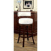SHIRLEY Dark Oak/White 29" Bar Stool - Casa Morelos / Coahuila Furniture (Oklahoma City, OK)