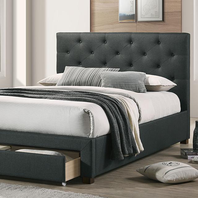 SYBELLA Cal.King, E.King, Queen, Full, & Twin Bed, Beige - Casa Morelos / Coahuila Furniture (Oklahoma City, OK)