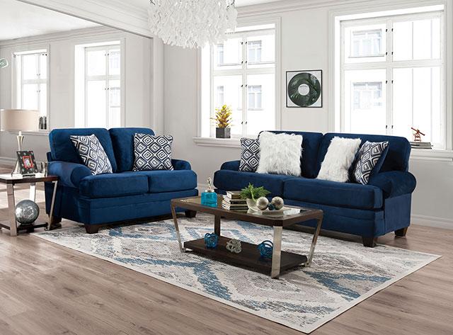 WALDSTONE Sofa, Navy - Casa Morelos / Coahuila Furniture (Oklahoma City, OK)