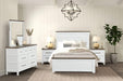 Pinetop Twin & Full Bed White & Blue - Casa Morelos / Coahuila Furniture (Oklahoma City, OK)