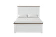 Pinetop Twin & Full Bed White & Blue - Casa Morelos / Coahuila Furniture (Oklahoma City, OK)