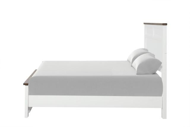 Pinetop Twin & Full Bed White & Blue - Casa Morelos / Coahuila Furniture (Oklahoma City, OK)