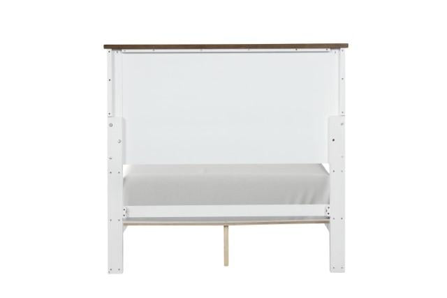Pinetop Twin & Full Bed White & Blue - Casa Morelos / Coahuila Furniture (Oklahoma City, OK)