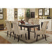 Mashall Beige/Antique Black Side Chair, Ivory (2/CTN) - Casa Morelos / Coahuila Furniture (Oklahoma City, OK)