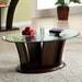 MANHATTAN IV Brown Cherry Coffee Table, Brown Cherry - Casa Morelos / Coahuila Furniture (Oklahoma City, OK)