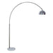 Rene White/Chrome Arch Lamp - Casa Morelos / Coahuila Furniture (Oklahoma City, OK)