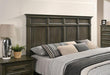 HOUSTON Cal.King, E.King & Queen Bed, Gray - Casa Morelos / Coahuila Furniture (Oklahoma City, OK)