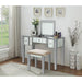 Joyce Silver Vanity w/ Stool - Casa Morelos / Coahuila Furniture (Oklahoma City, OK)