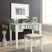 Joyce White Vanity w/ Stool - Casa Morelos / Coahuila Furniture (Oklahoma City, OK)