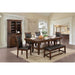 MEAGAN I Brown Cherry Dining Table - Casa Morelos / Coahuila Furniture (Oklahoma City, OK)