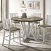 DAKOTA Counter Ht. Table, A. White/Ash Brown - Casa Morelos / Coahuila Furniture (Oklahoma City, OK)