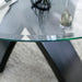 Jasmin Black/White Round Dining Table - Casa Morelos / Coahuila Furniture (Oklahoma City, OK)