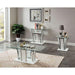 Staten Glossy White/Chrome Coffee Table - Casa Morelos / Coahuila Furniture (Oklahoma City, OK)