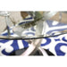 ROXO Silver/Black Round Dining Table - Casa Morelos / Coahuila Furniture (Oklahoma City, OK)