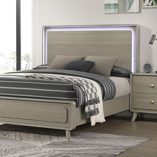 Rainier Bed Gray - Casa Morelos / Coahuila Furniture (Oklahoma City, OK)