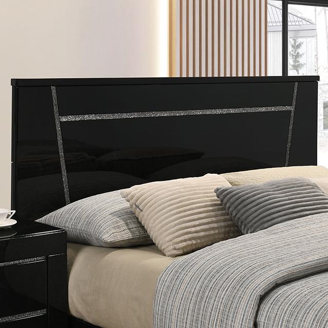 MAGDEBURG Cal.King Bed, Black & White - Casa Morelos / Coahuila Furniture (Oklahoma City, OK)