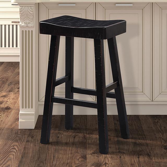 Biasca 29" Stool (2/CTN) White, Brown, & Black - Casa Morelos / Coahuila Furniture (Oklahoma City, OK)