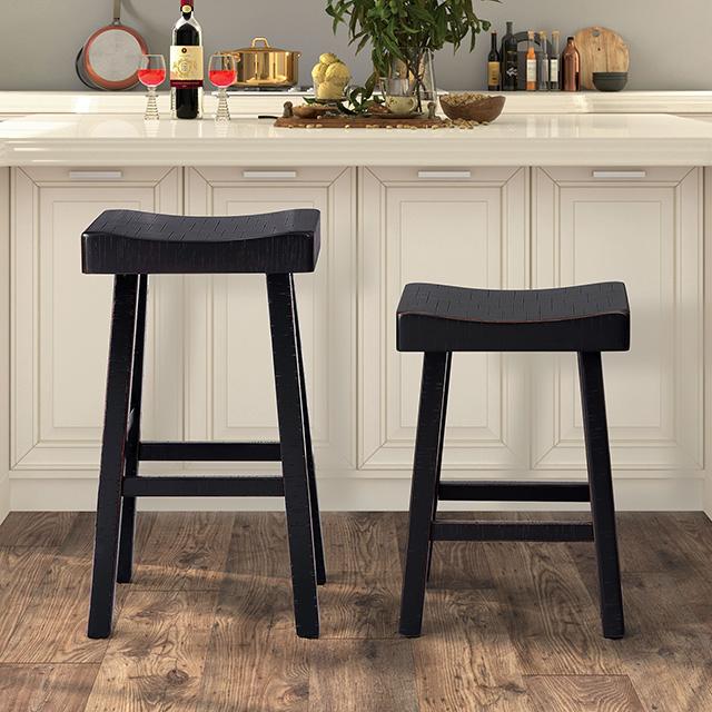 Biasca 29" Stool (2/CTN) White, Brown, & Black - Casa Morelos / Coahuila Furniture (Oklahoma City, OK)