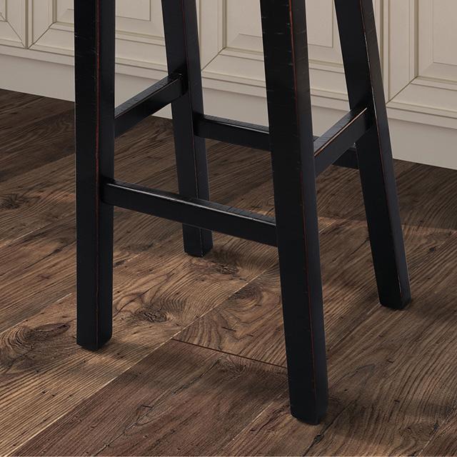 Biasca 29" Stool (2/CTN) White, Brown, & Black - Casa Morelos / Coahuila Furniture (Oklahoma City, OK)