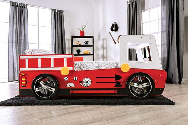 FIERSTALL Twin Bed, Red - Casa Morelos / Coahuila Furniture (Oklahoma City, OK)