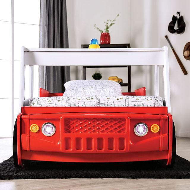 FIERSTALL Twin Bed, Red - Casa Morelos / Coahuila Furniture (Oklahoma City, OK)