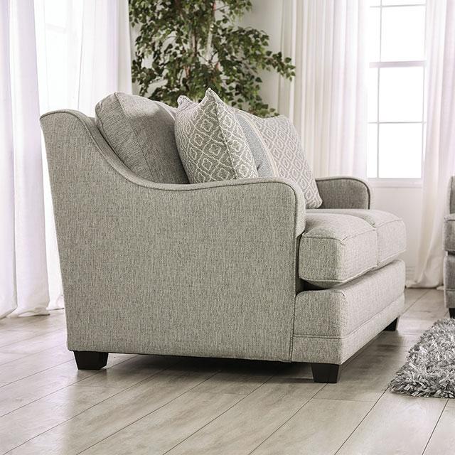 STEPHNEY Sofa, Gray/Gold - Casa Morelos / Coahuila Furniture (Oklahoma City, OK)
