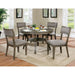 Leeds Gray Round Dining Table - Casa Morelos / Coahuila Furniture (Oklahoma City, OK)