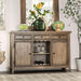 Patience Rustic Natural Tone Server - Casa Morelos / Coahuila Furniture (Oklahoma City, OK)