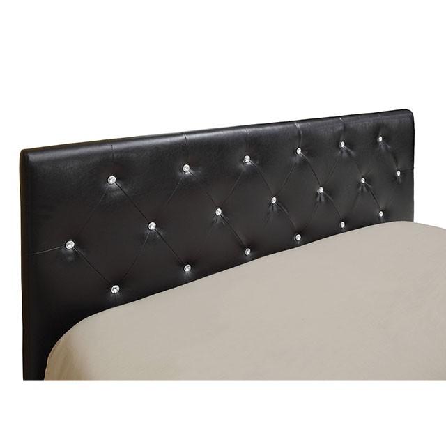 Velen Black Cal.King, E.King, Full, & Twin Bed Black & White - Casa Morelos / Coahuila Furniture (Oklahoma City, OK)