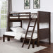 STAMOS Full/Full, Twin/Full, & Twin/twin Bunk Bed, Walnut - Casa Morelos / Coahuila Furniture (Oklahoma City, OK)