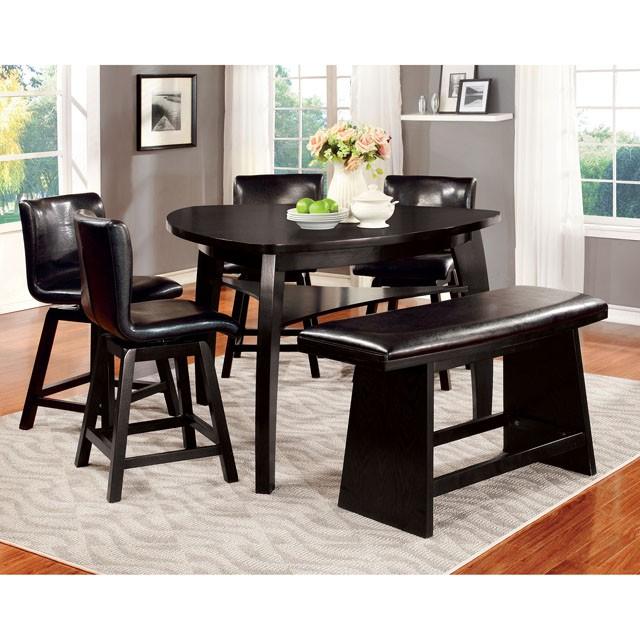 HURLEY Black Counter Ht. Table - Casa Morelos / Coahuila Furniture (Oklahoma City, OK)