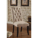 Mashall Beige/Antique Black Side Chair, Ivory (2/CTN) - Casa Morelos / Coahuila Furniture (Oklahoma City, OK)